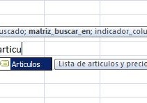 Formulas con nombres en Excel